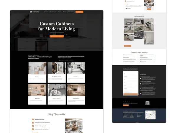 Cabinet Maker Website