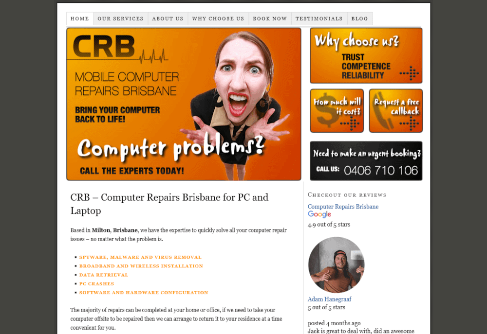Website Portfolio 10 crb website