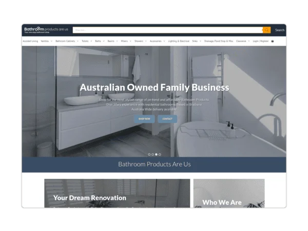 Bathroom Products Website