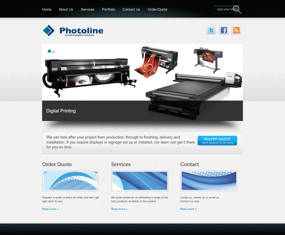 Website Portfolio 11 photoline website